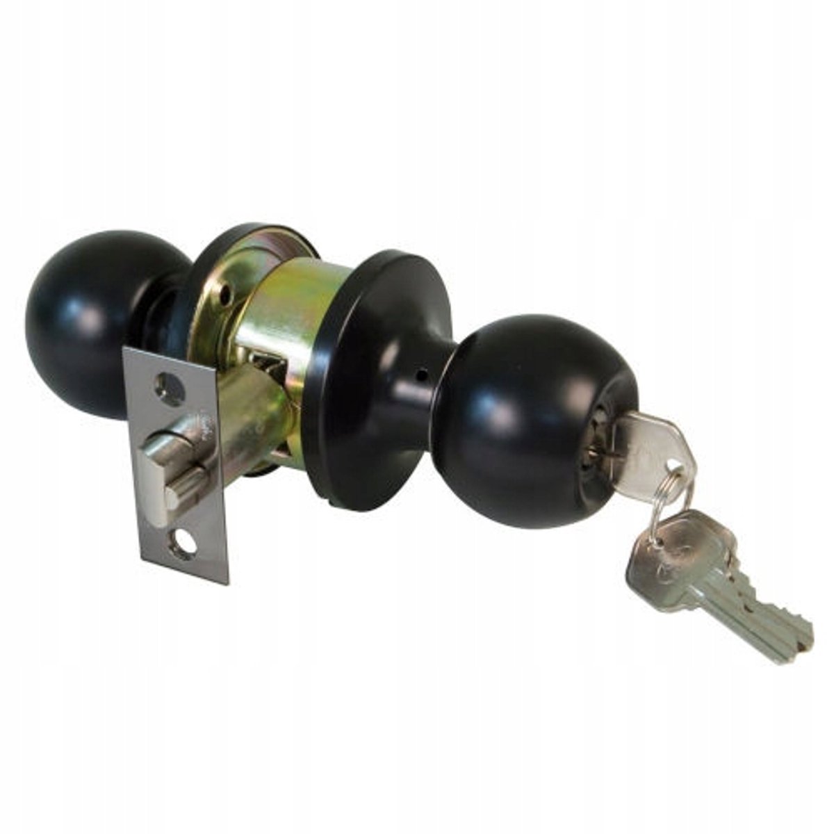 Zwarte Messing Deurgreep Model 610 - Zwart Mat