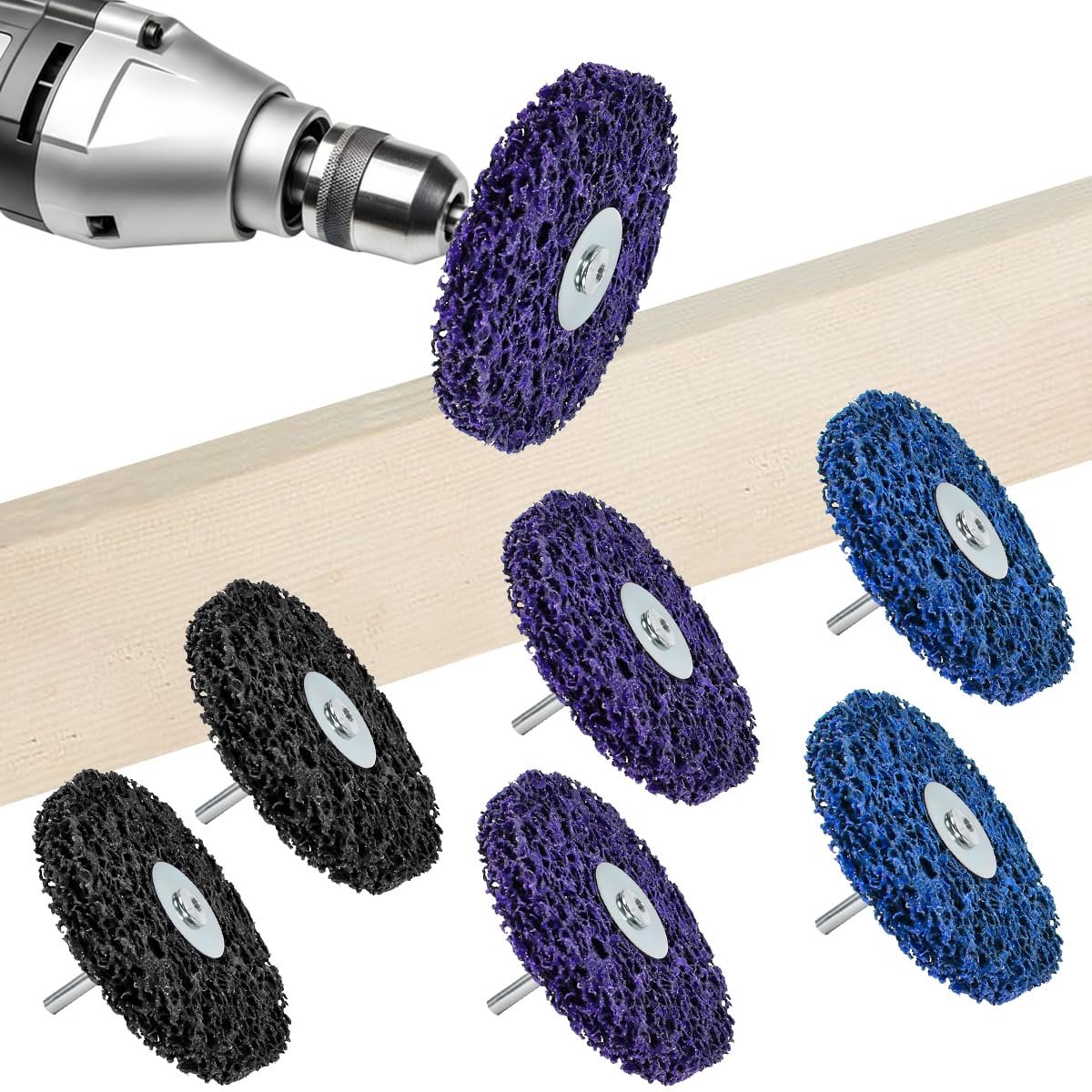 Schoonmaakdiscs 100 mm - Coarse Grinding Disc - Set van 6 - Perfect voor het verwijderen van roest en verf - ShopVlot