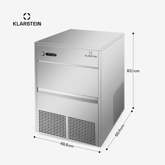 IJsblokjesmachine Industrie 380W 50 kg/dag Roestvrij staal van Merkloos — afbeelding 4