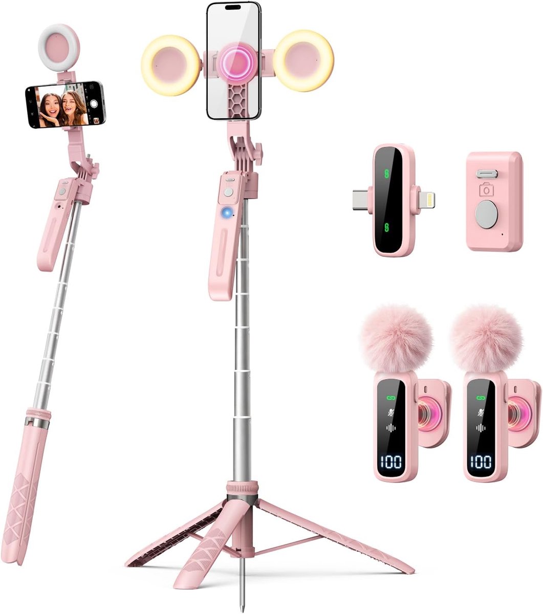 Vlogging Kit - Compleet pakket - Inclusief statief en microfoon - Perfect voor contentcreators - ShopVlot