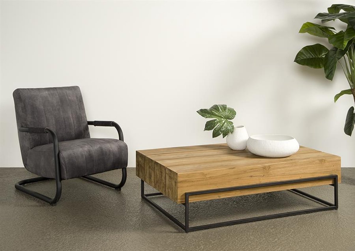 Tower Living Salontafel Massa - Rechthoek Naturel Hout - 135x87x38cm