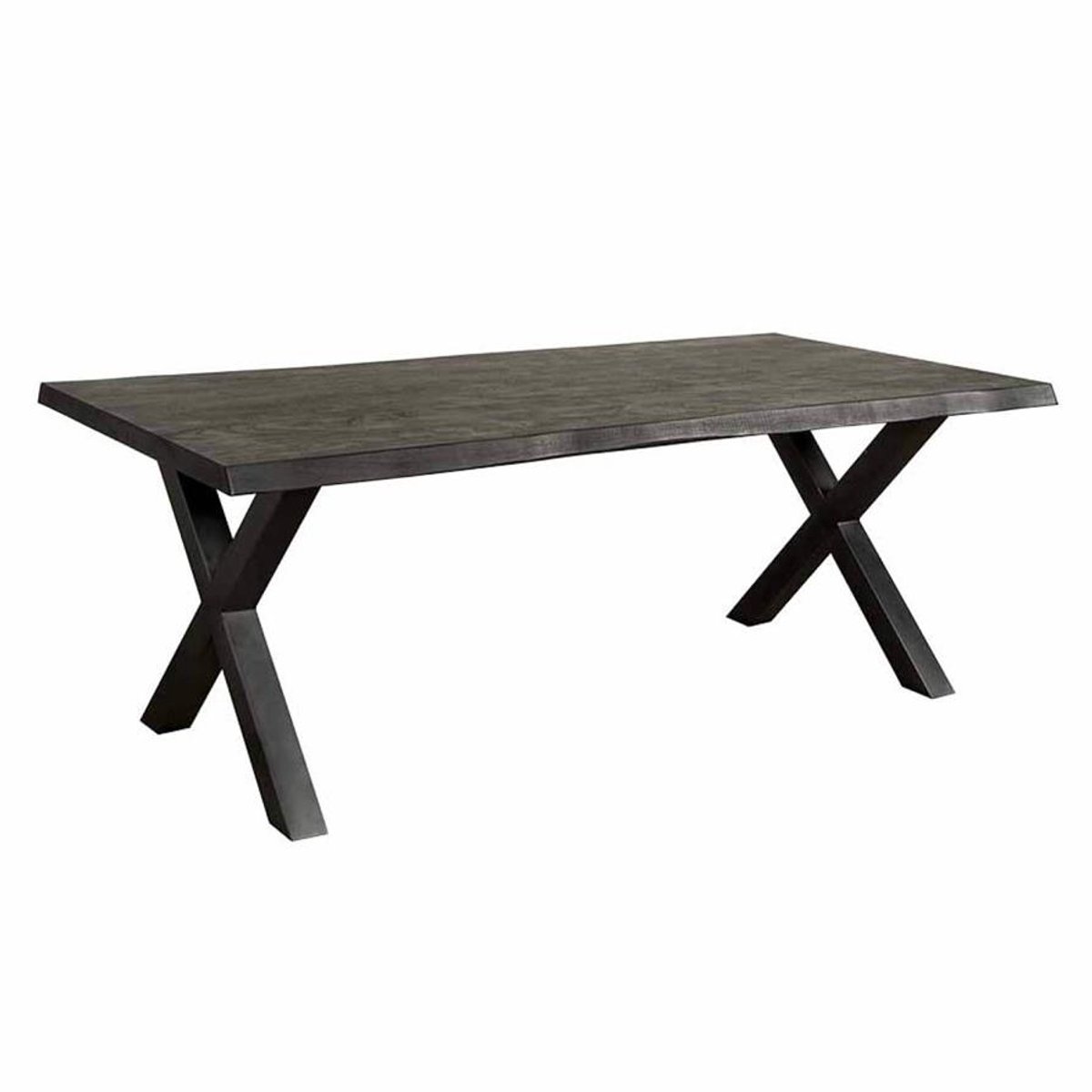 Tower Living Eettafel Xara - Rechthoek Zwart Hout - 220x100x78cm