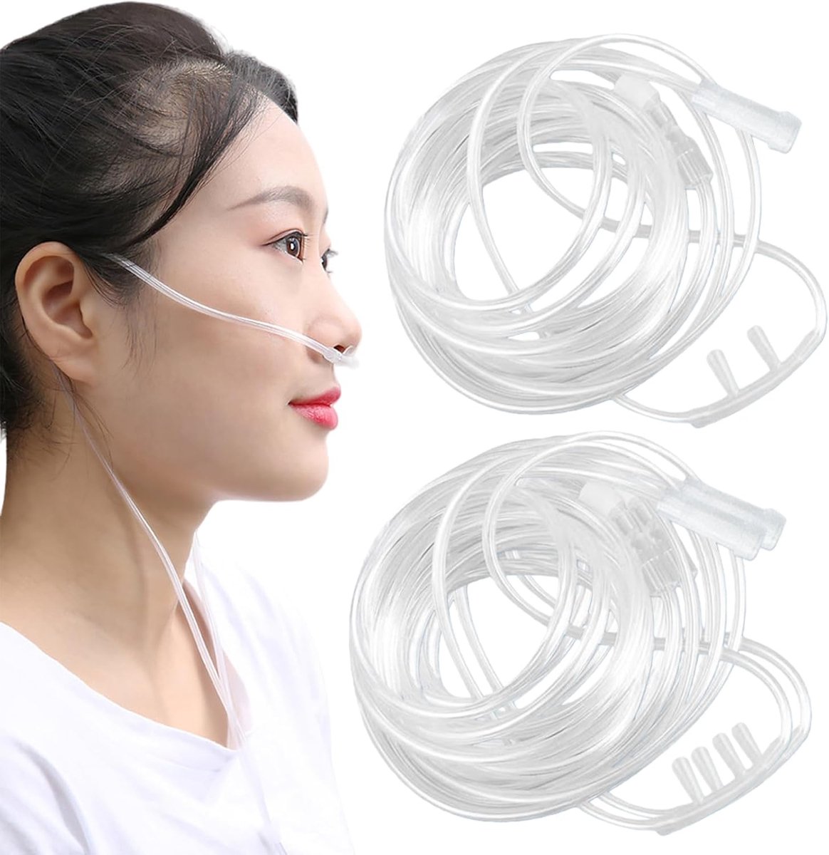 Zuurstofbril met 10 m zuurstofslang - Medisch PVC - Kinkbestendig - Voor ademtherapie - ShopVlot