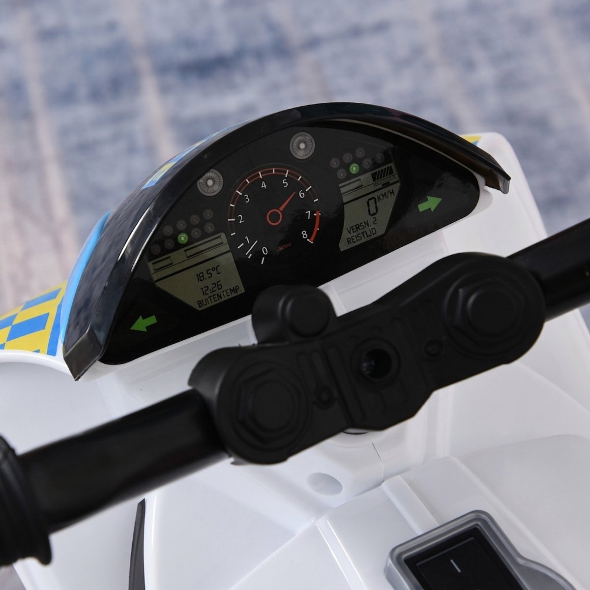 ROLIPO Rutschauto voor Kinderen – Loopauto met Muziek en Koplamp – Racemotor Design – 18-36 Maanden – Tot 20 kg – Blauw