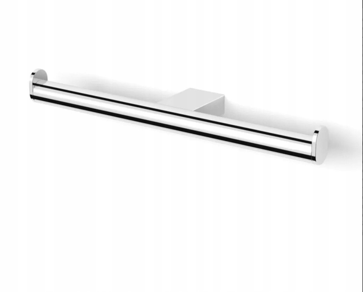 Dubbele Toiletrolhouder - Chroom - Wandmontage