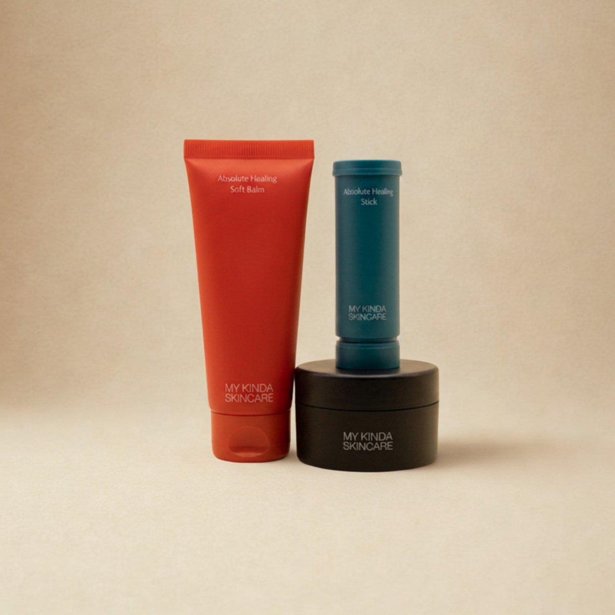 My Kinda Skincare - Bare Necessity Refill Set - Refill/ Navulling Stick (15ml) + Soft Healing Balm (50ml) + Beauty Jar (50ml - Multi-use Hydratatie voor lichaam & gezicht (droge en gevoelige huid)- Parfumvrij & Vegan - 10% Set Korting