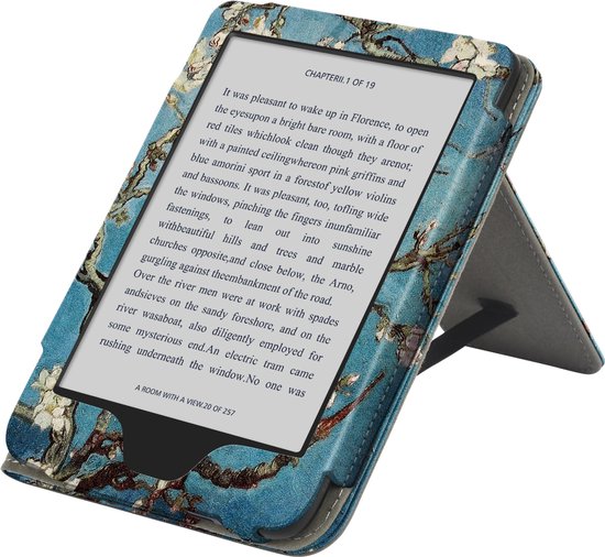 Hoesje voor Kobo Clara BW - E-reader Hoes met Sleepcover en Standfunctie - Beschermhoes met Magnetische Sluiting en Handriem — afbeelding 2