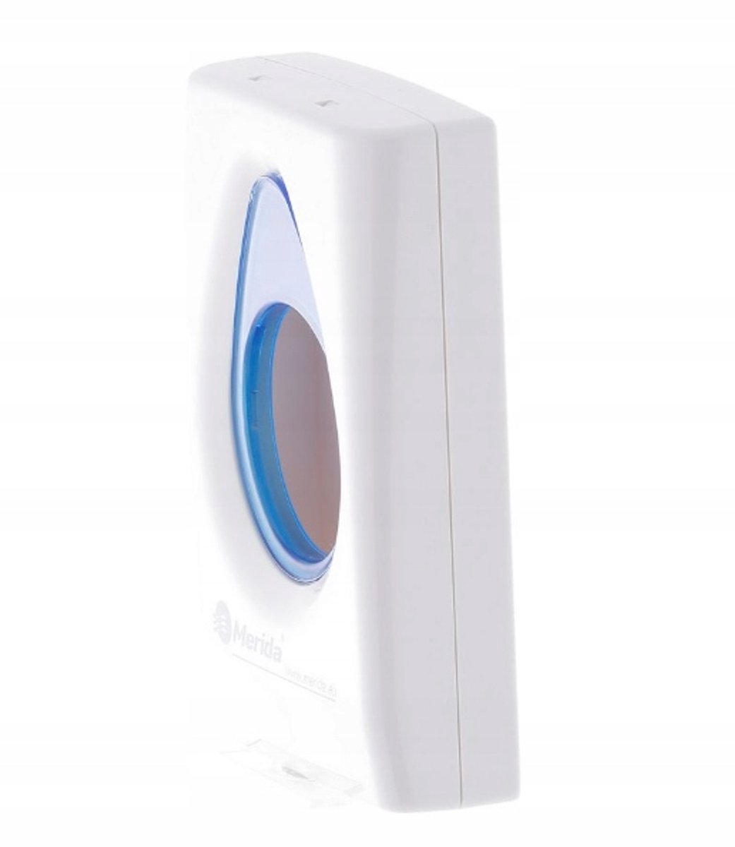 Merkloos Hygiënezakjes Dispenser Wit met Blauw Venster