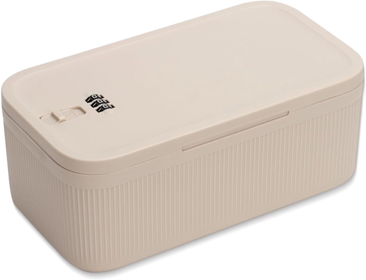 DYVNS® Afsluitbare Medicijnbox met Slot - Opbergdoos Medicijnen en Spullen - Medicijndoos - Wit
