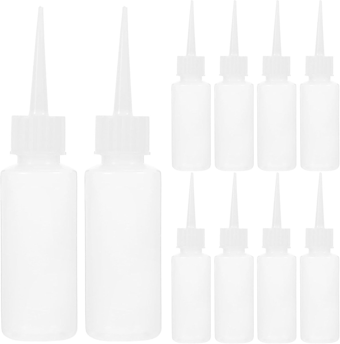 Set van 20 Kleine Knijpflesjes met Dop - 50 ml Hervulbare Plastic Druppelflesjes voor Specerijen, Ambachten, Barbecue, Olie en Tomatensaus