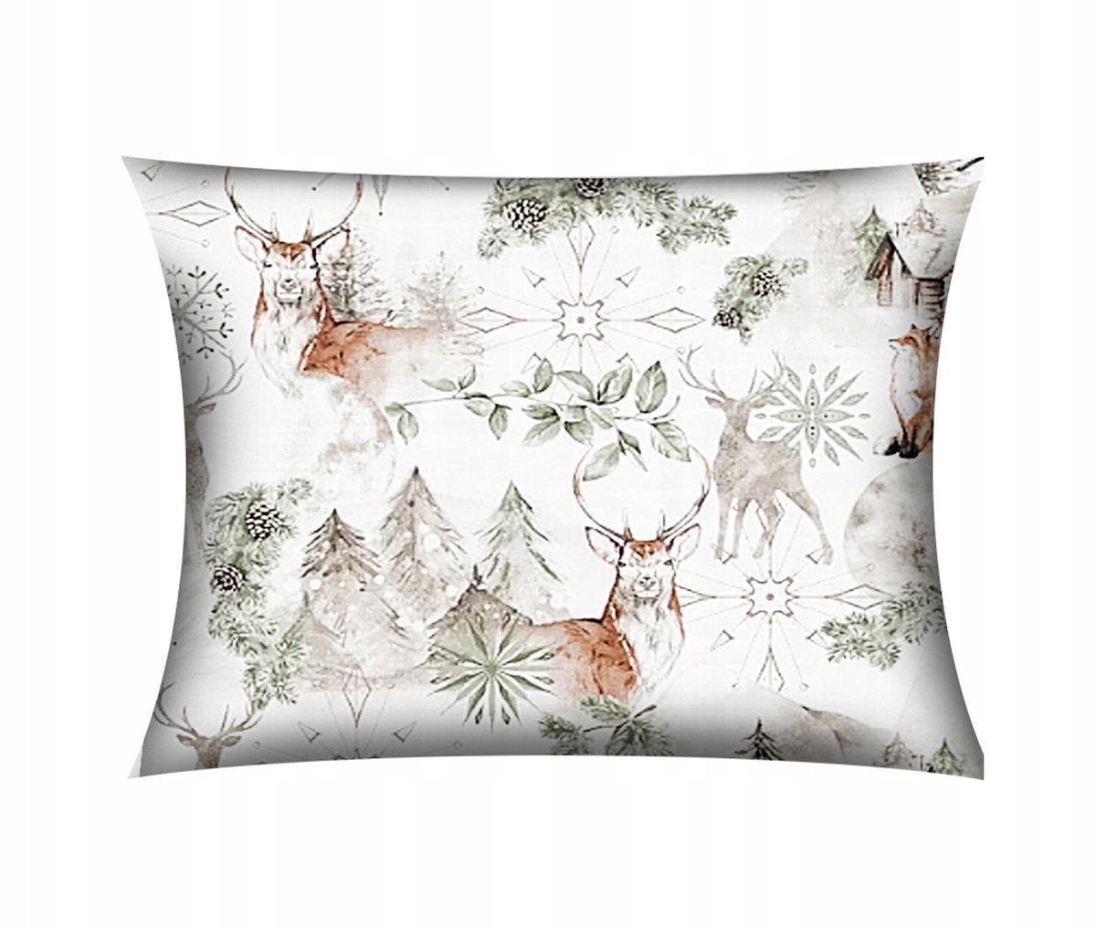 Decoratieve Kerst Kussensloop 30x50cm - 100% Katoen