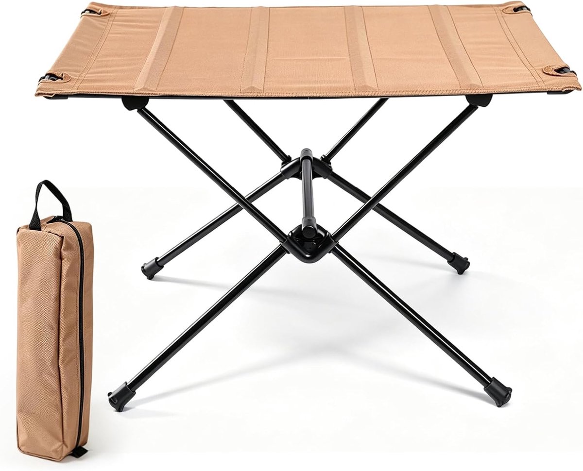 Campingtafel inklapbaar - klein met tas - draagvermogen tot 30 kg - ideaal voor picknick - ShopVlot