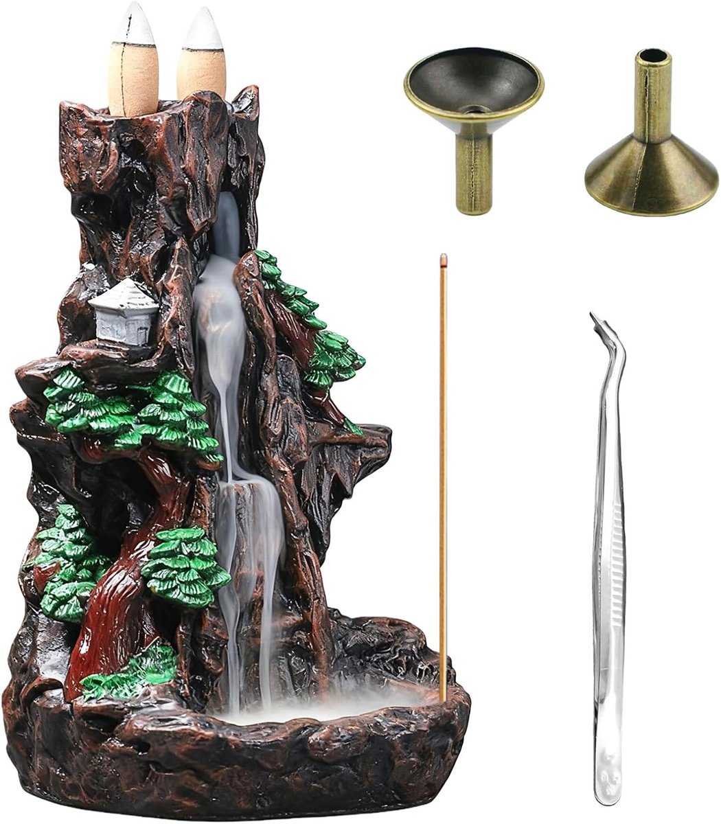 Backflow Waterfall Censer - Hoogland Waterval Design - Premium Hars - Creëert Ontspanning - ShopVlot