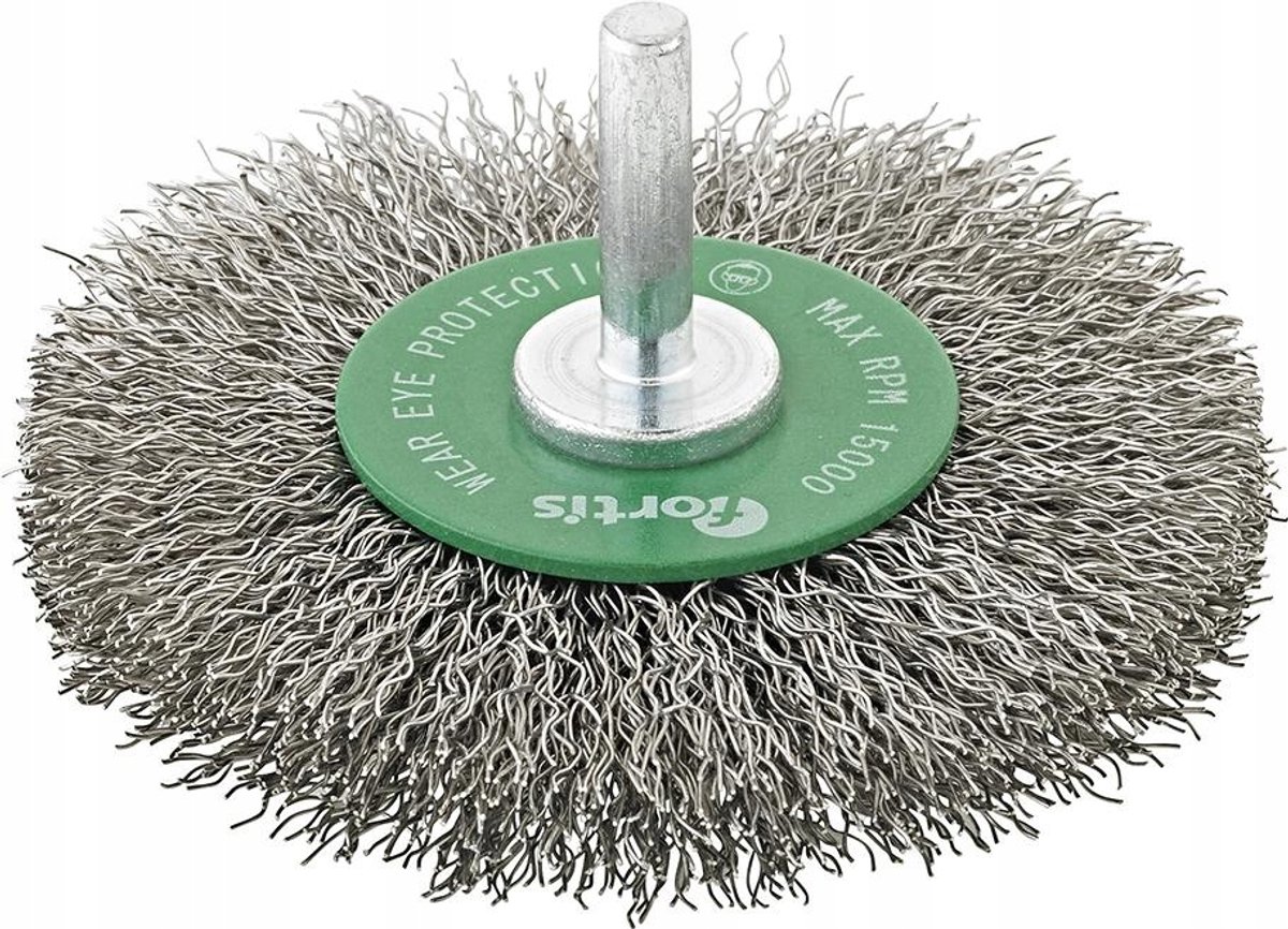 FORTIS Schijfborstel 50x0,2mm Golfdraad INOX