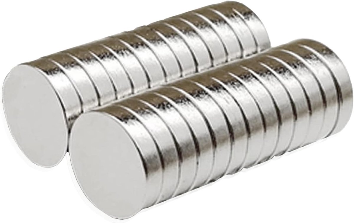Neodymium magneten 20 stuks - 15 x 4,5 mm - Hoogwaardige N42 - Ideaal voor hobby en creativiteit - ShopVlot