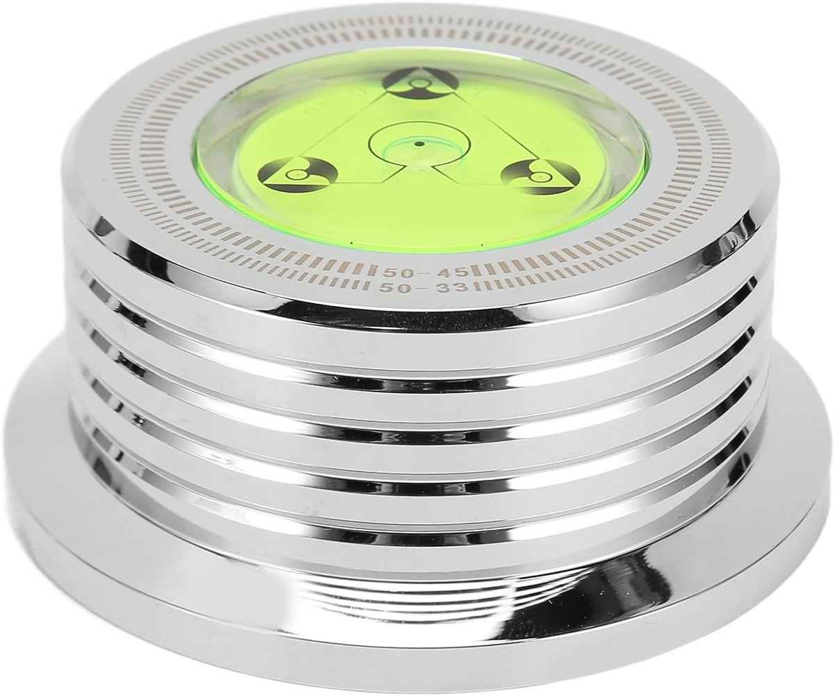 Recordgewicht 50Hz 45rpm - Professionele metalen stabilisator - Inclusief niveau- en snelheidsmeting - ShopVlot