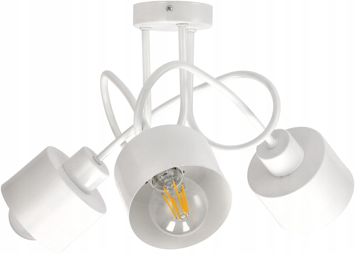 Merkloze Hanglamp Loft Metaal Wit 3xE27