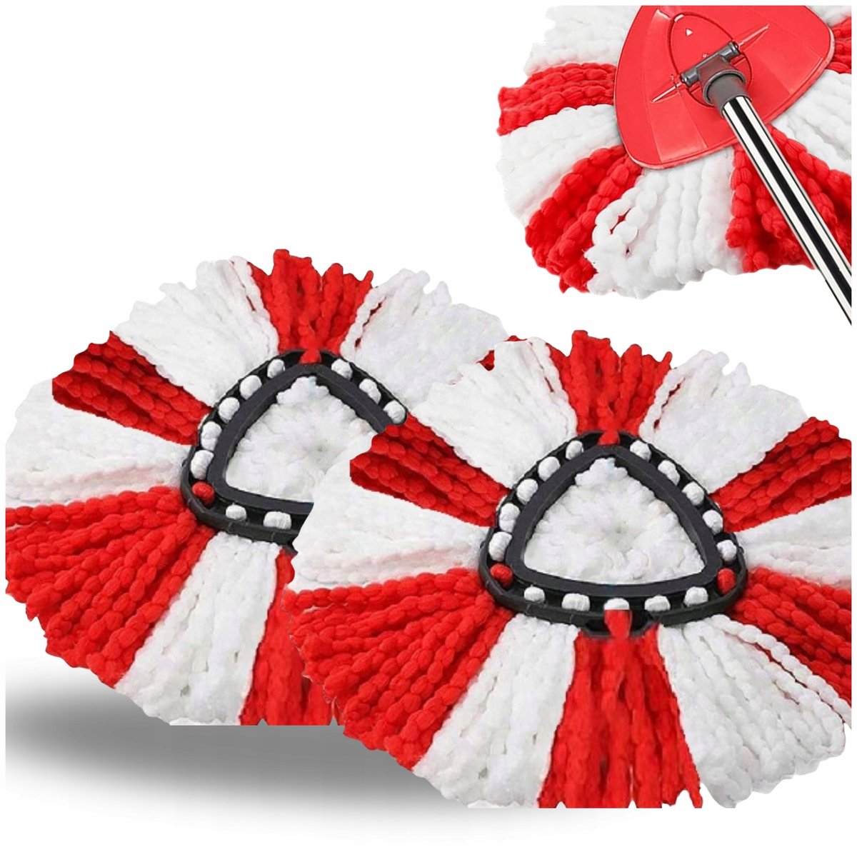 3x Mop Opzetstuk 36cm - Vervanging voor Vileda Turbo Mop