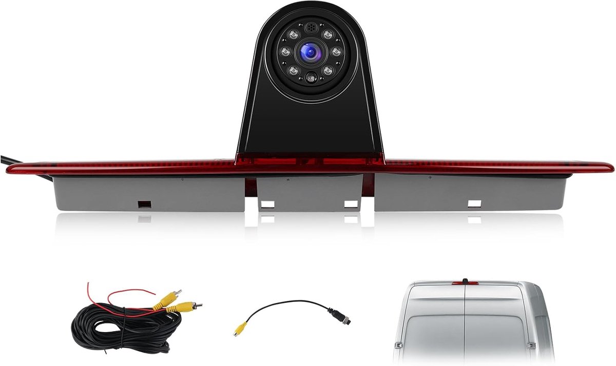 CAMECHO Brake Light Rear Camera HD Night Vision IP67 Waterproof Camera for Benz Sprinter 2006-2019 & VW Crafter - ShopVlot