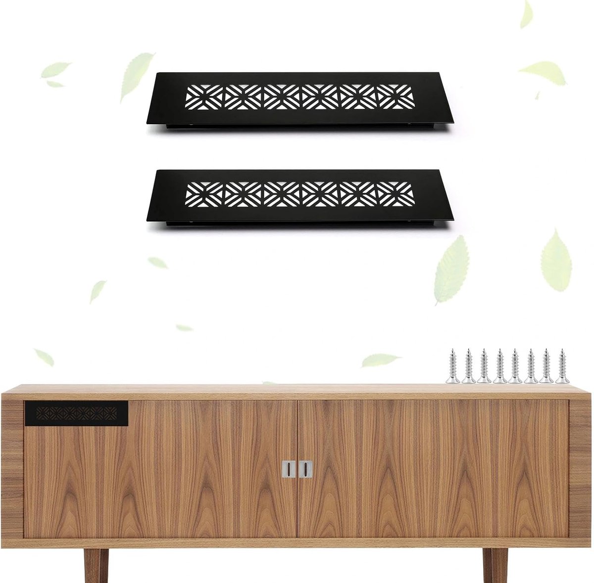 2 stuks rechthoekig ventilatierooster, 150×50 mm ventilatierooster - ShopVlot