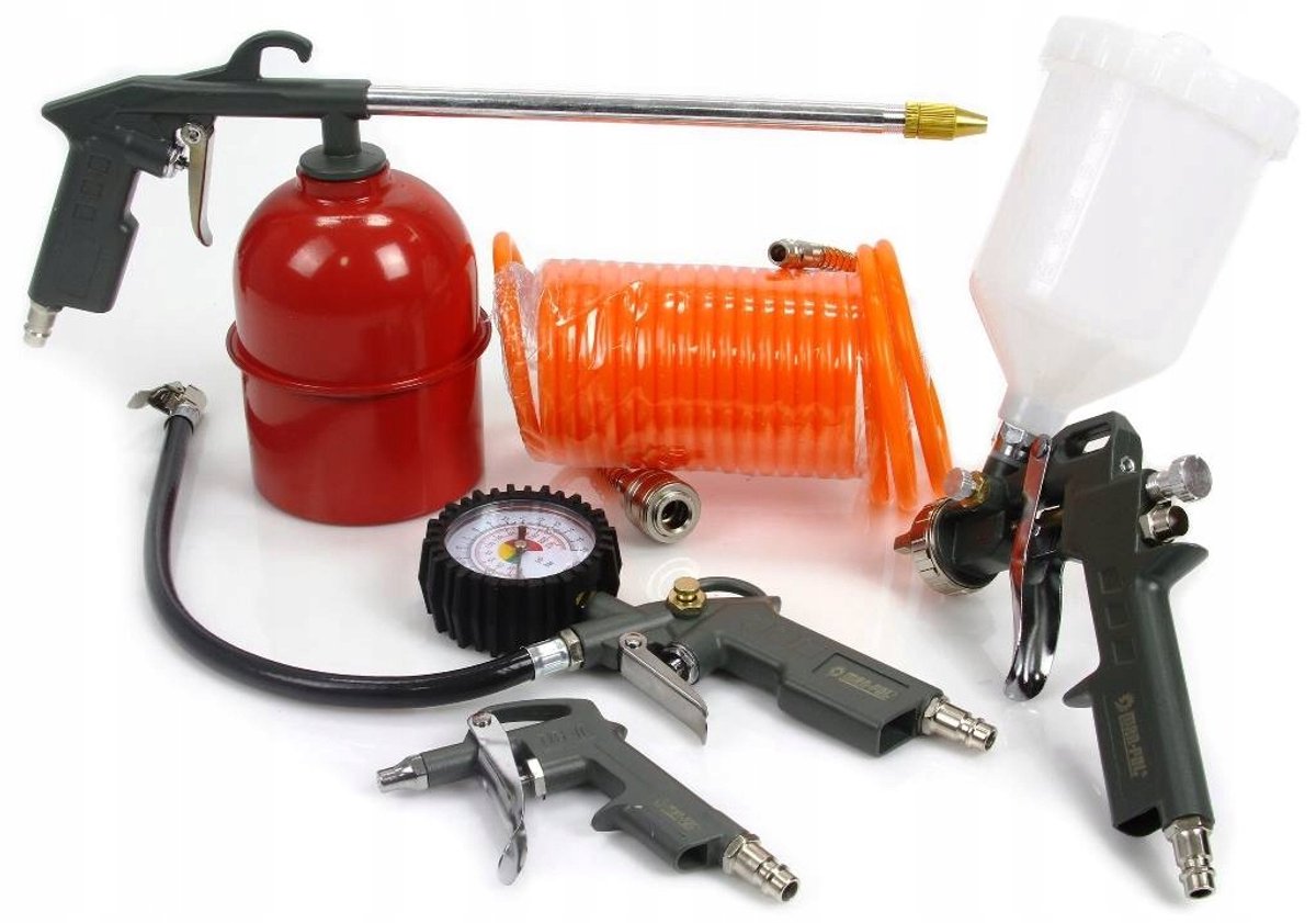 2x Lakspuitset met Compressor & Accessoires