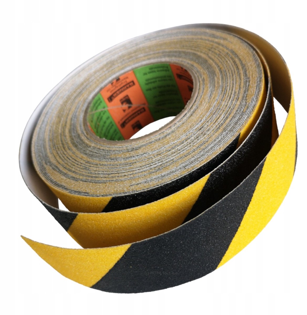 Antislip tape geel-zwart 50mm x 18m, zelfklevend, voor veiligheid