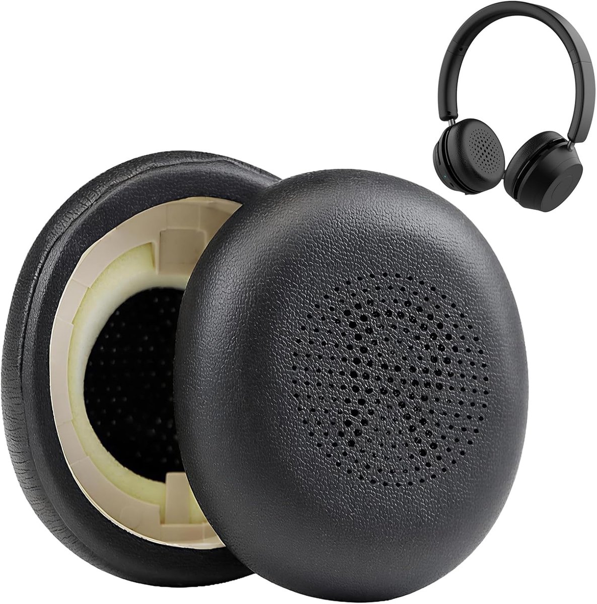 1 Pair Replacement Ear Pads for Jabra Elite 45h Evolve2 65 (65MS 65UC USB) Evolve2 40 (40UC 40MS USB) Wireless - ShopVlot