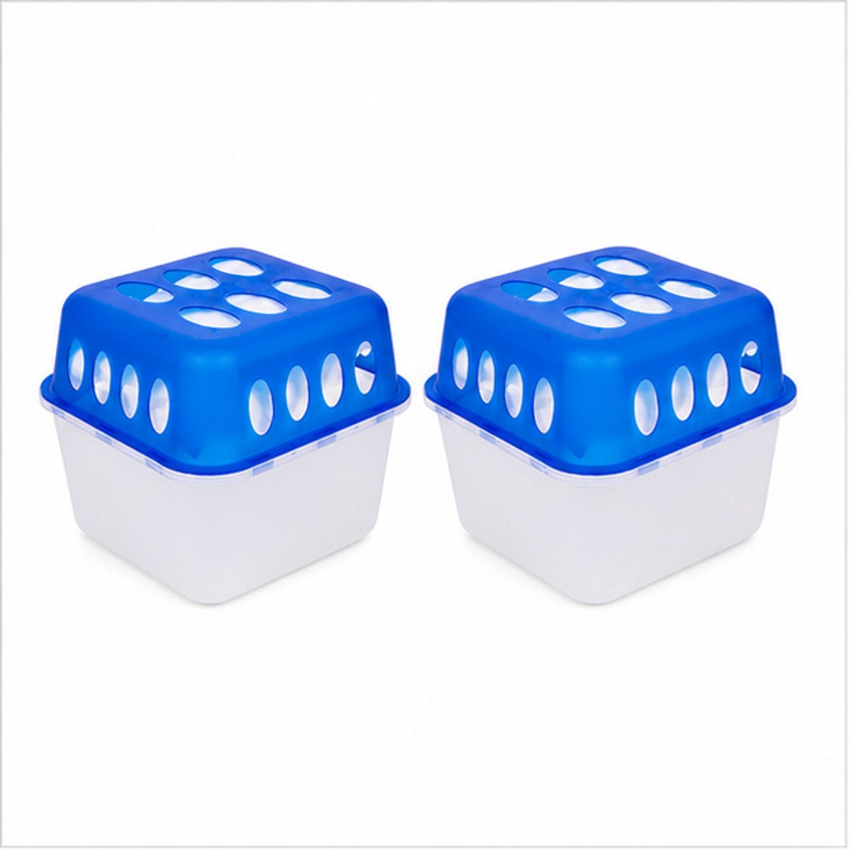 Vochtvanger compact 2 stuks - Inclusief 4 x 400 g granulaat
