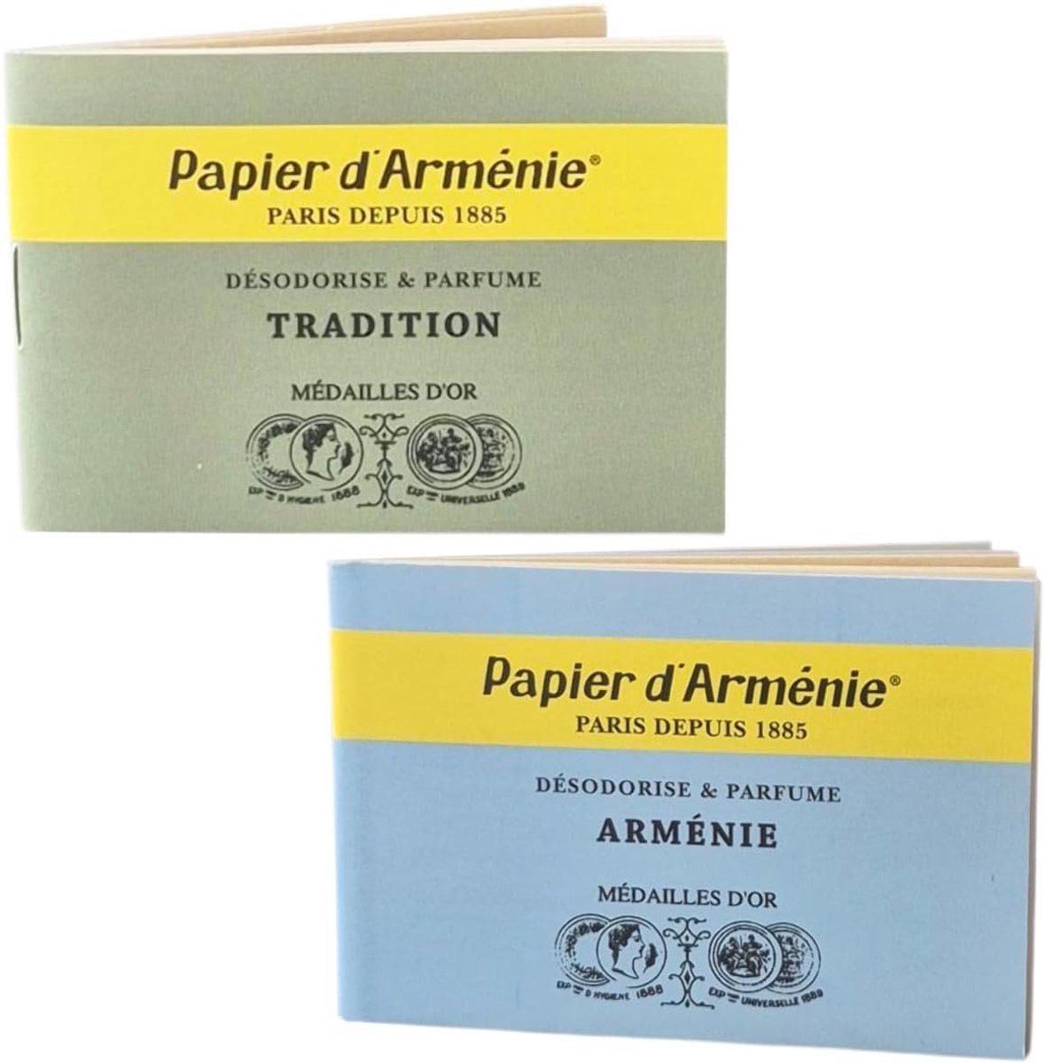Papier de Armenia, pack of 2 books (1 tradition + 1 Armenia), incense sticks made of paper with natural and floral - ShopVlot