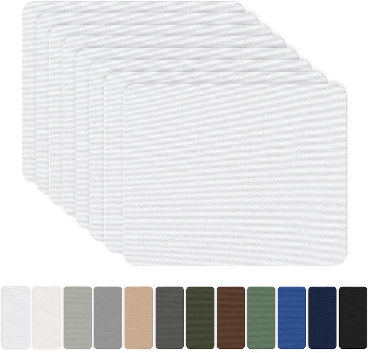 Reparatieset tentdoek - Wit - 20 x 15 cm - Zelfklevende nylon patches - Voor tenten en outdoor textiel