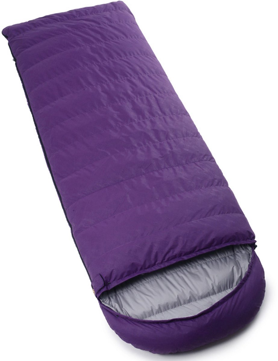 Dons-slaapzak (Donsalternatieve vezel / Donsachtige vezel) – Model: envelop – Waterdicht en ademend – Geschikt voor thru-hiking-backpacken en kamperen – Geschikt voor vier seizoenen – 600 g (0–15 °C)-210 x 80 cm