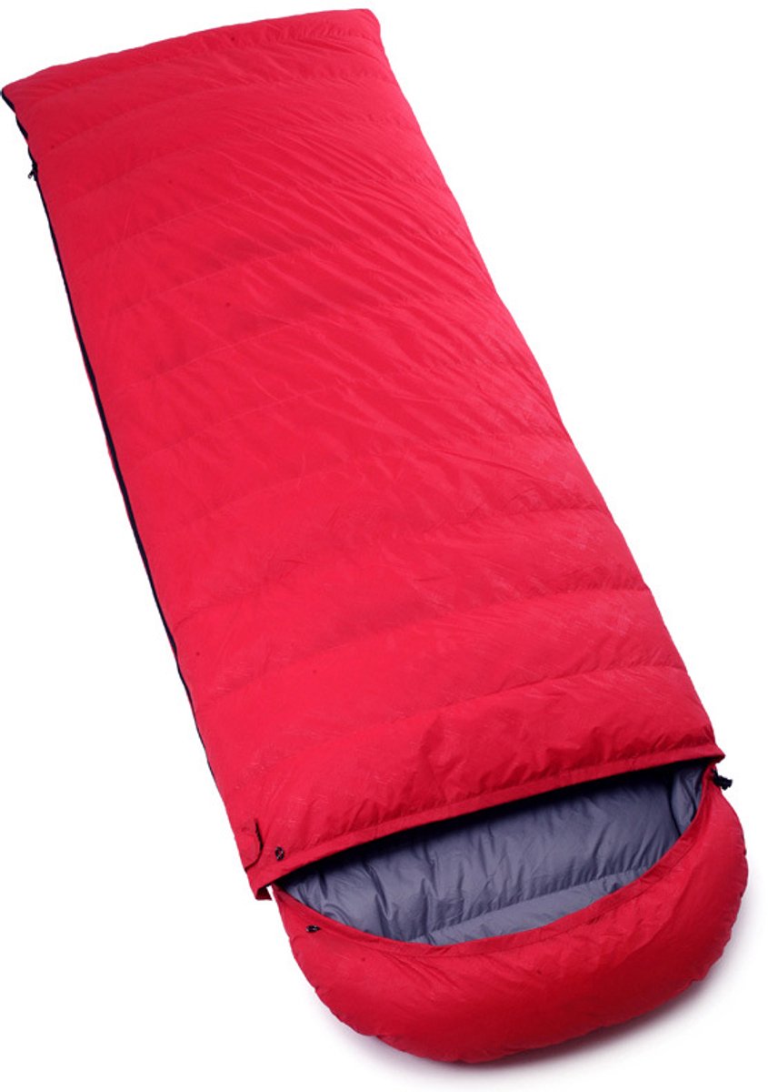 Dons-slaapzak (Donsalternatieve vezel / Donsachtige vezel) – Model: envelop – Waterdicht en ademend – Geschikt voor thru-hiking-backpacken en kamperen – Geschikt voor vier seizoenen – 600 g (0–15 °C)-210 x 80 cm