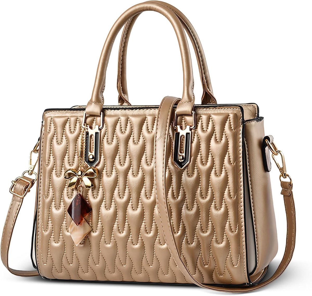 DIRRONA Elegant Women Handbags Fashion Ladies Shoulder Bags With Hanger Medium Casual Crossbody Bag PU Leather Top - ShopVlot