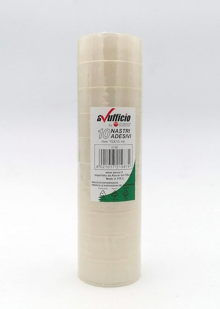 Plakband - Transparant - 15 x 10 m - 43 Micron - Voor Kantoor en Thuisgebruik