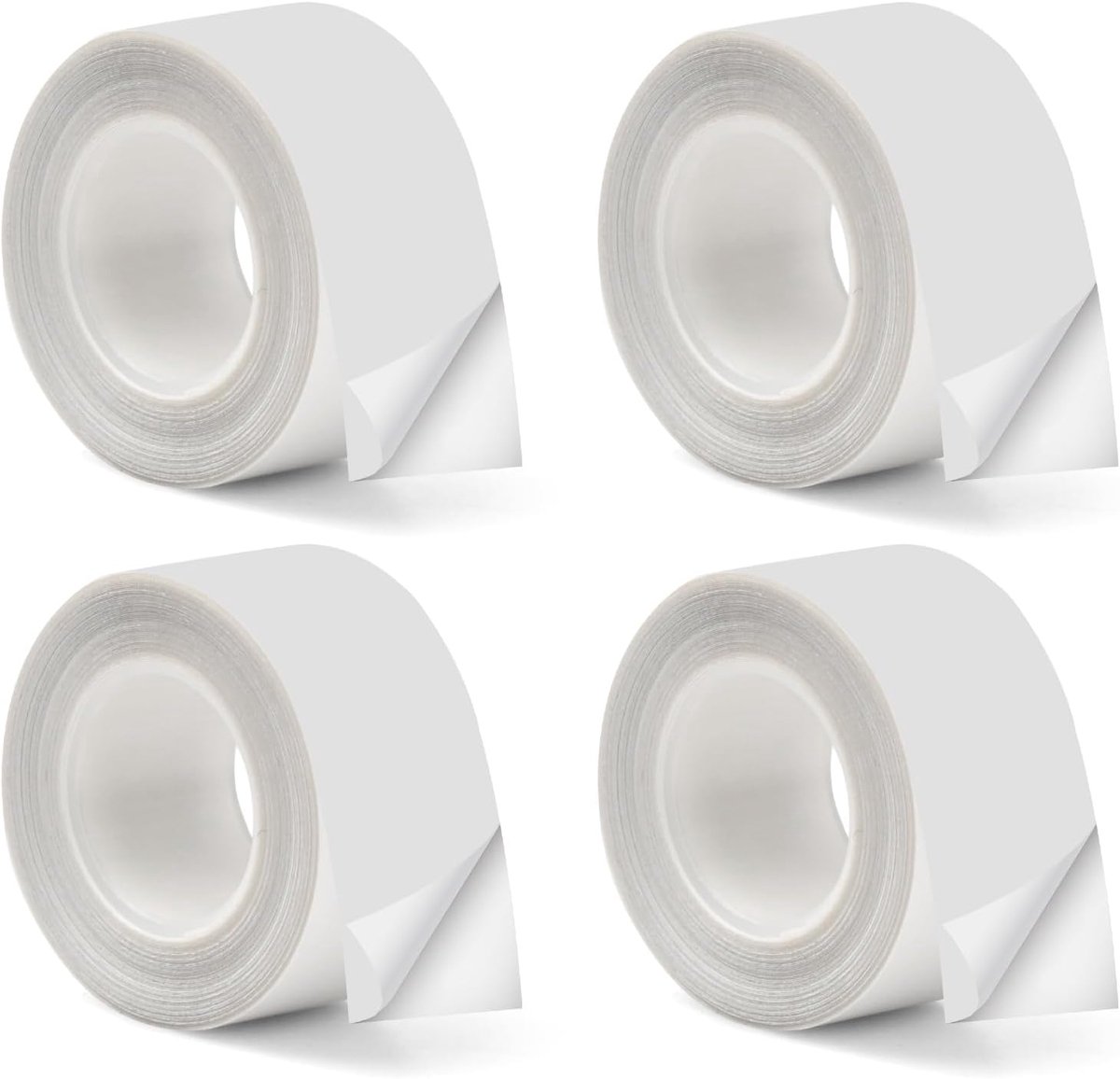 4 Rolls Label Tapes, 16mm x 4m, Thermal Label Paper, Simple Heat Labels, Replacement Labels for Labeling Machine - ShopVlot