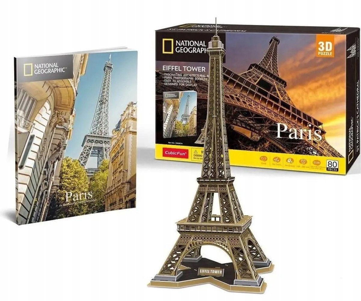 National Geographic 3D Puzzel Parijs - Ruimtelijk Bouwwerk