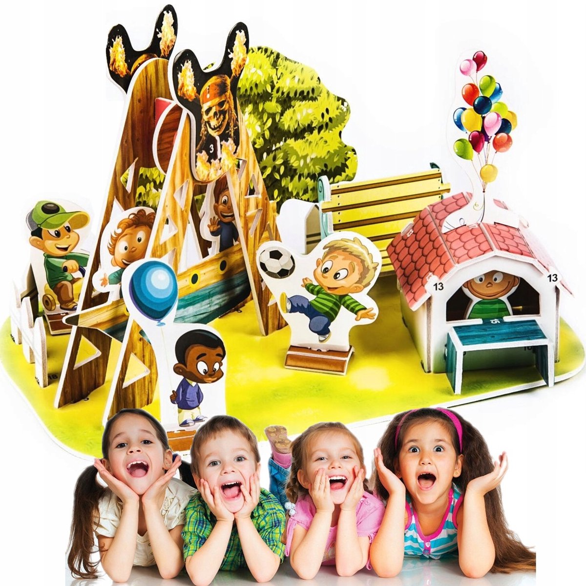 3D Schuim Puzzel Speeltuin met Nummering - Educatief en Leuk