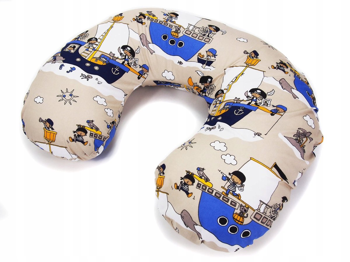 Kerstin voedingskussenhoes - 100% katoen, met rits, 60x50 cm