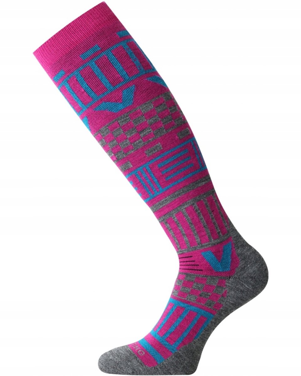 Lasting SLA Merino Skisokken Roze