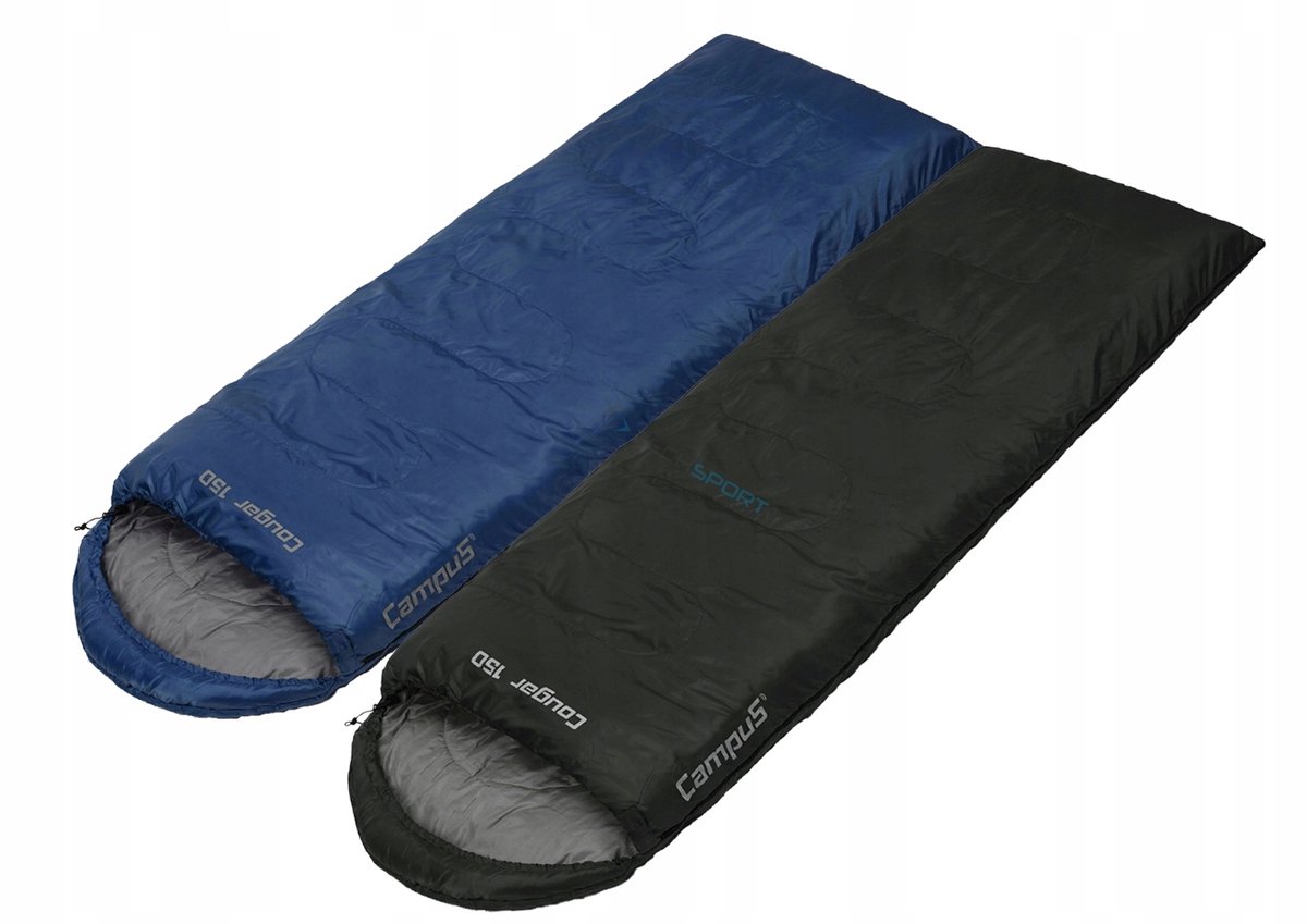 Dubbel Slaapzak Set Cougar 150 -0°C Combinatie Rits Links+Rechts