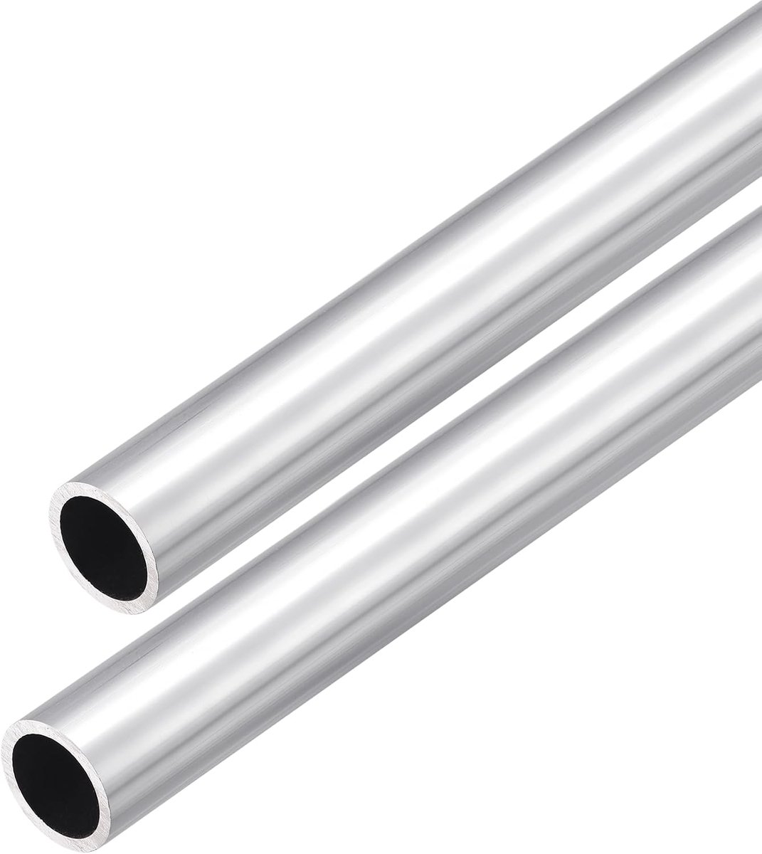 DMiotech 2pcs (20mm OD x 16mm ID) 6063 Aluminum Round Tube 300mm Length Industry Metal Tube for Machinery Frame - ShopVlot