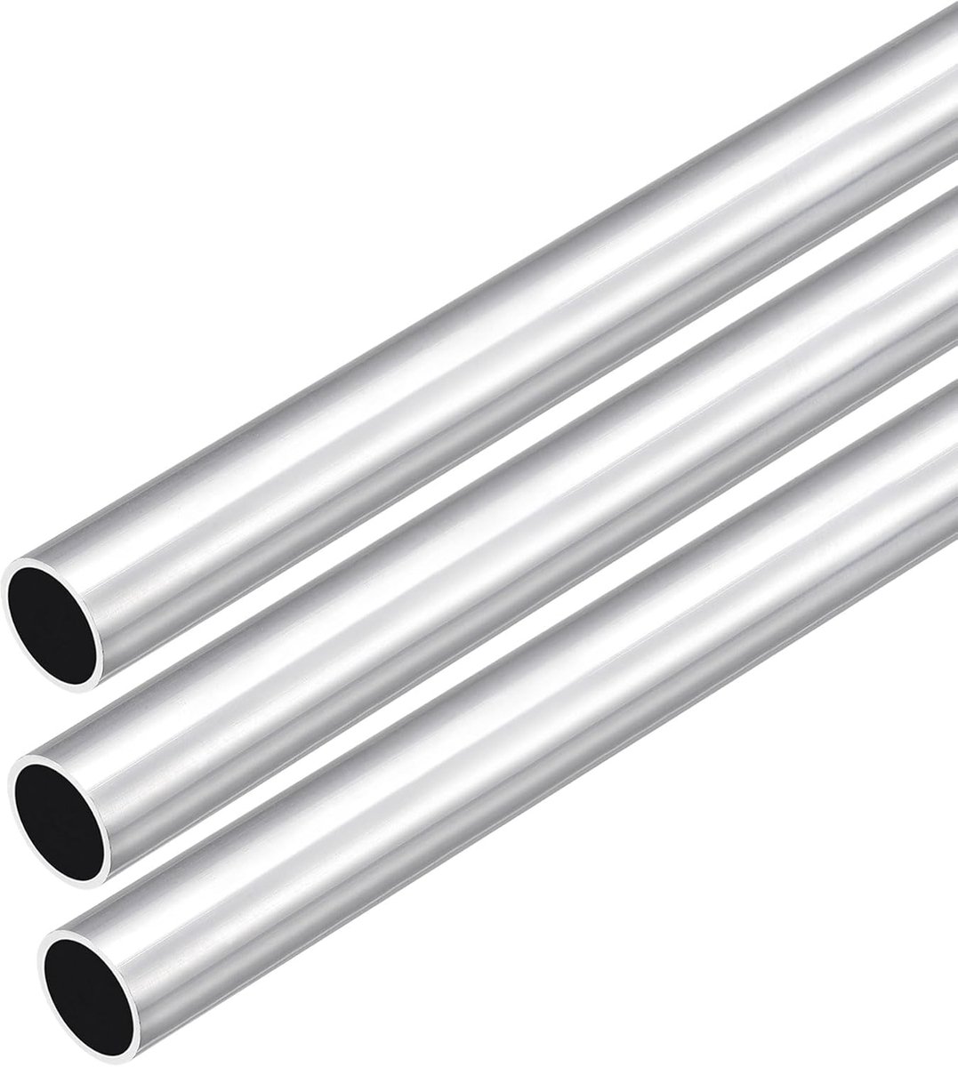 DMiotech 3Pack (16mm OD x 14mm ID) 6063 Aluminum Round Tube 300mm Length Industry Metal Tube for Machinery Frame - ShopVlot
