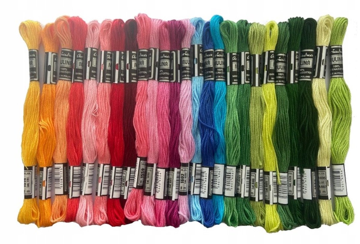 Ariadna Borduurzijde Set 50 Stuks - MIX Kleuren