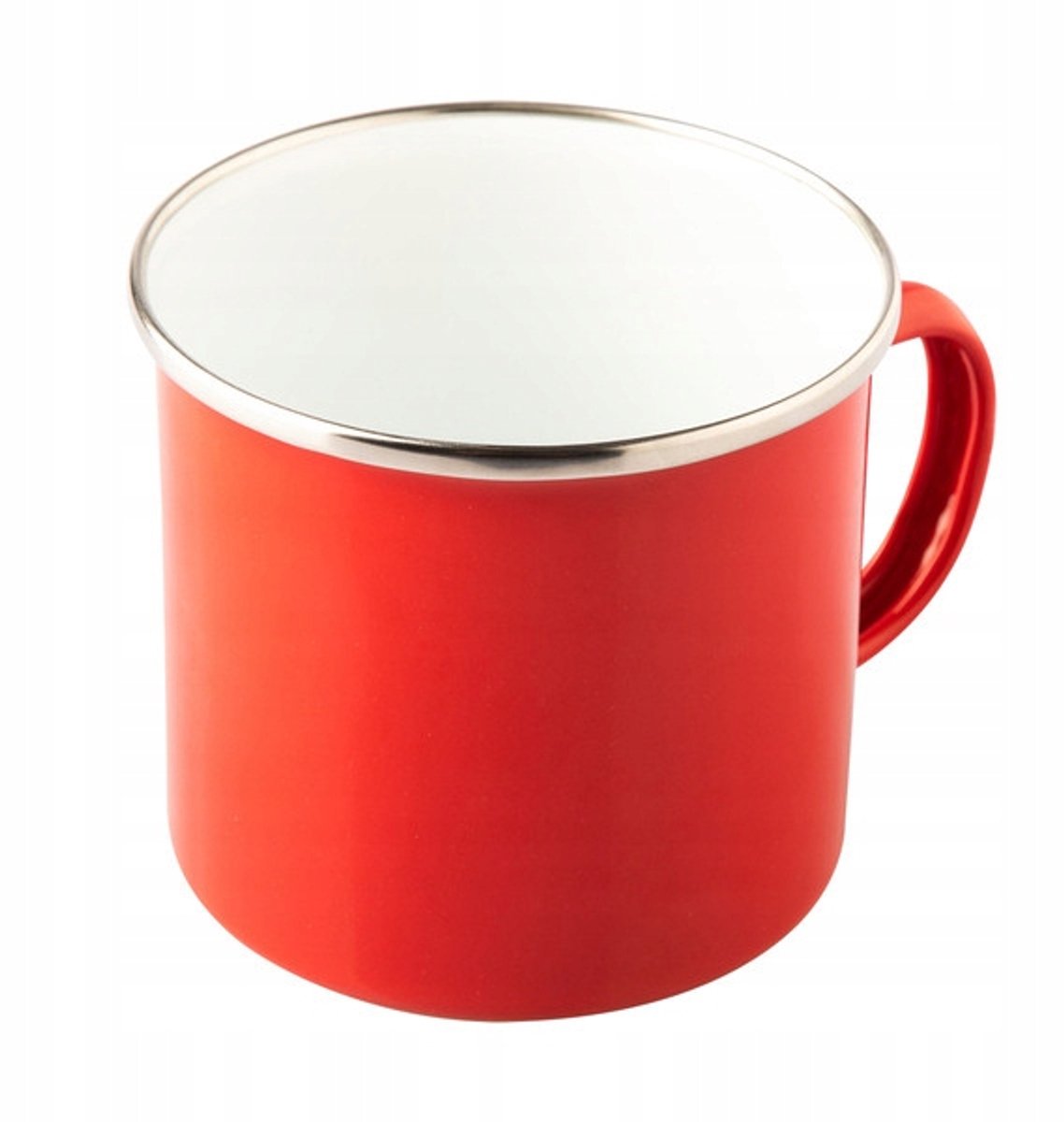 Oldschool Emaille Mok 500 ml - Rood