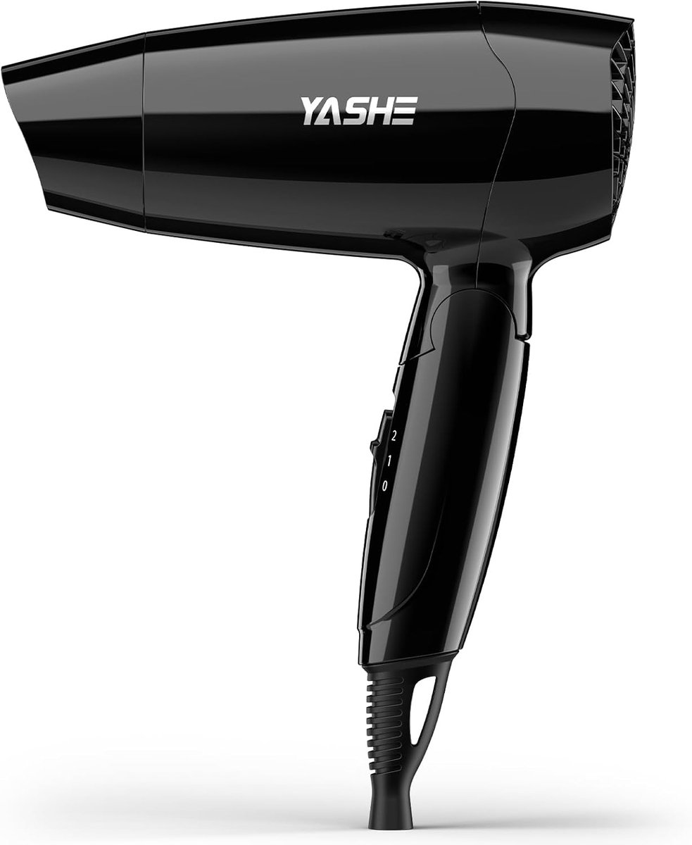 Opvouwbare haardroger 1200 W - compact - 2 verwarmingsniveaus - ideaal voor reizen - ShopVlot
