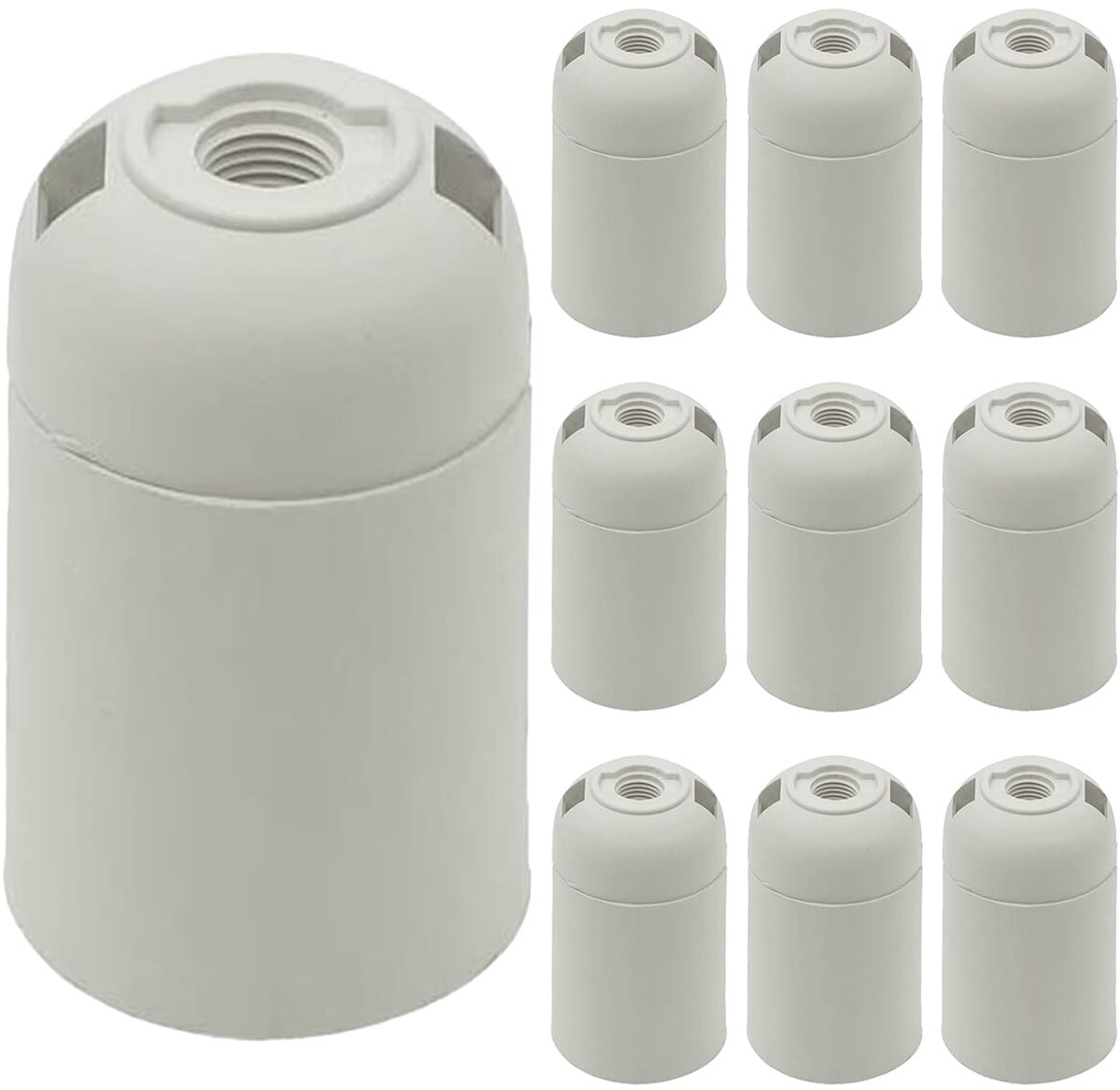 VITO Lamphouder E27 - Wit - E27 fitting - 10 stuks