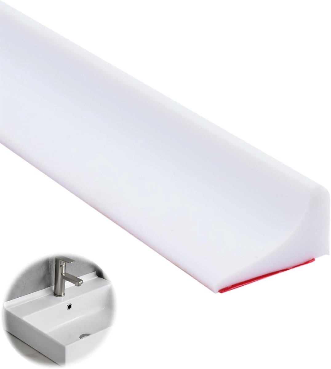 Douche strip 200 cm - zelfklevend silicone - waterstopper - voorkomt waterlekkage - ShopVlot
