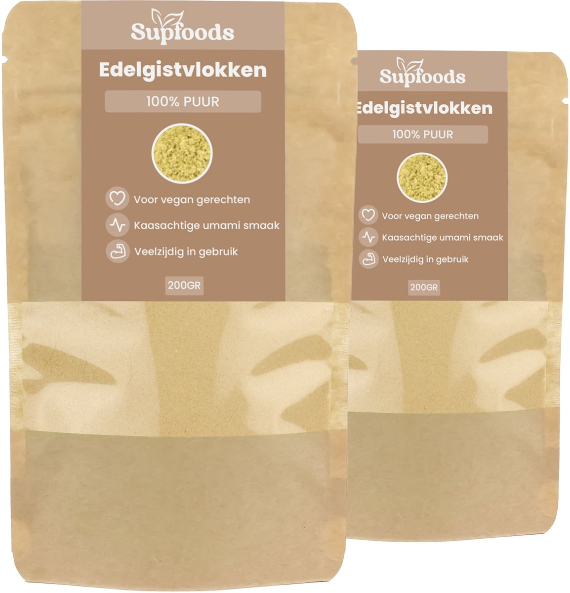 Edelgistvlokken 400g - In Poedervorm - Nutritional Yeast - Vegan Kaasvervanger