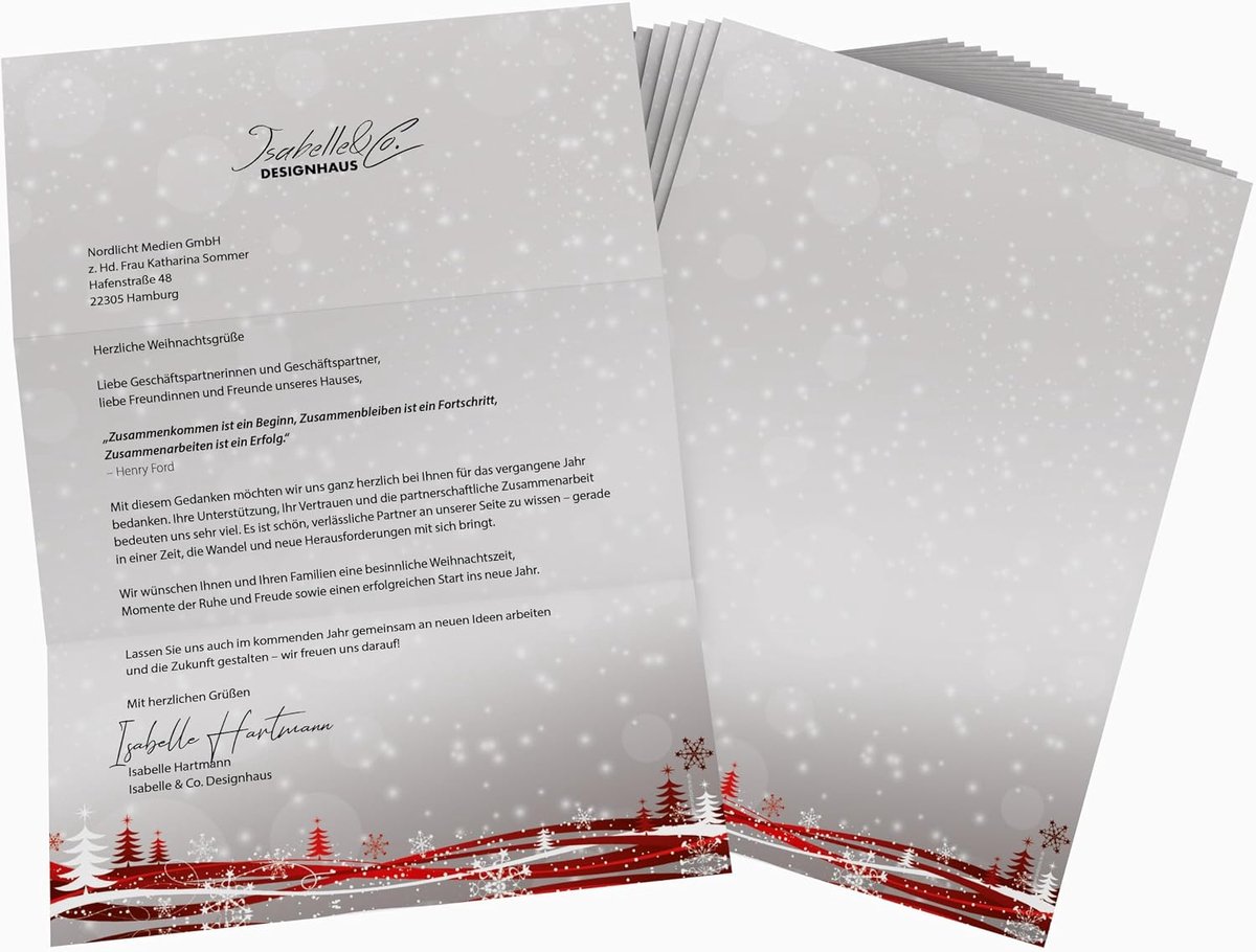 Kerstpapier A4 - 100 vellen - Professionele offsetdruk - Geschikt voor laser- en inkjetprinters - ShopVlot