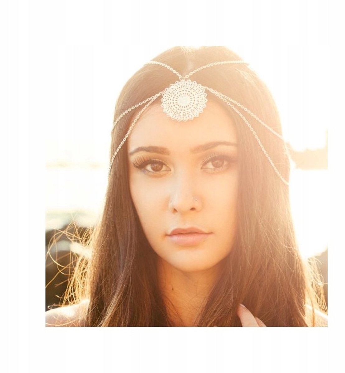 Zilverkleurige Boho Haaraccessoire - Sierlijke Opdracht